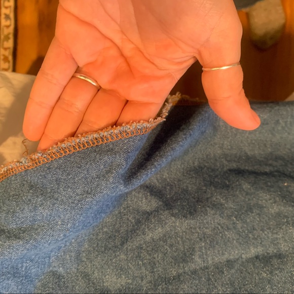 Wrangler Vintage Denim and Khaki Contrast Sleeve Pearl Snap Western Shirt - Picture 6 of 6